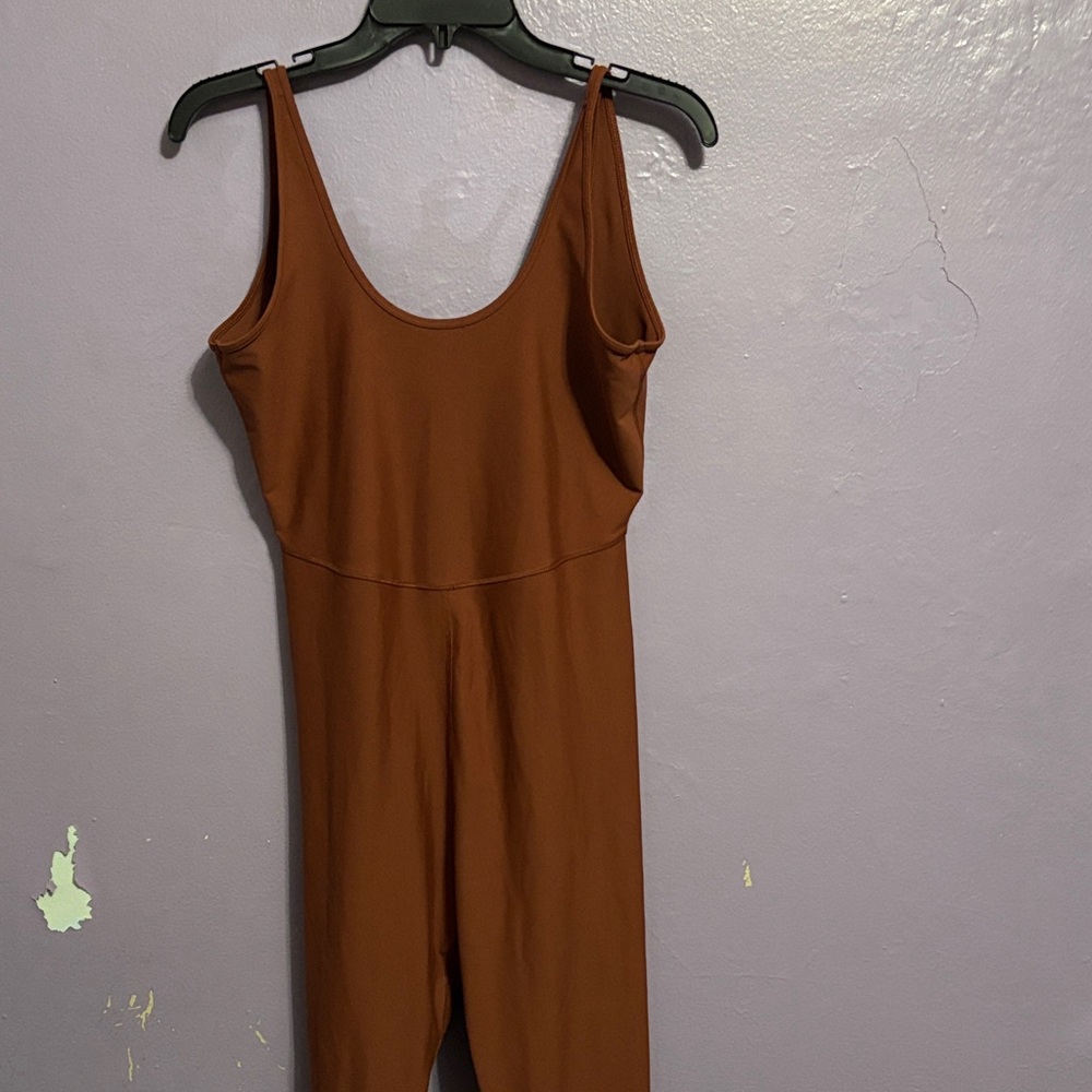 Elegant Tan Sleeveless Jumpsuit